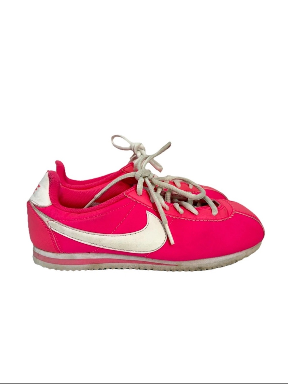 Nike Cortez Nylon GS Pink White Youth 5Y Womens 6.5 Sneaker 749512-601